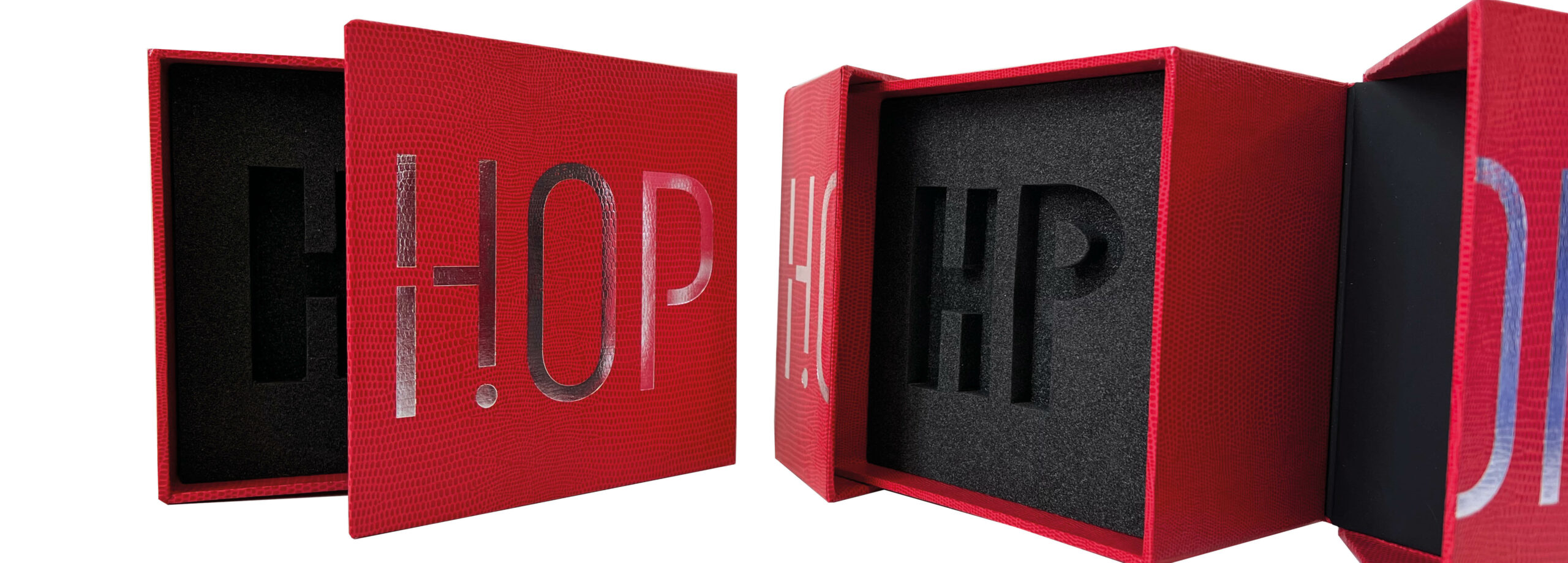 boite recouverte avec calage mousse