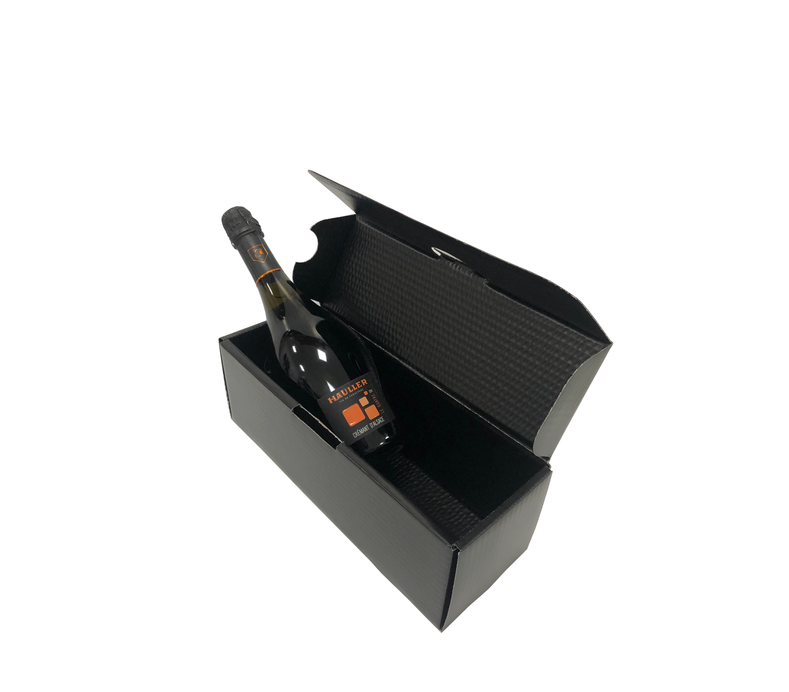 coffret 1 bouteille de vin en carton ondulé