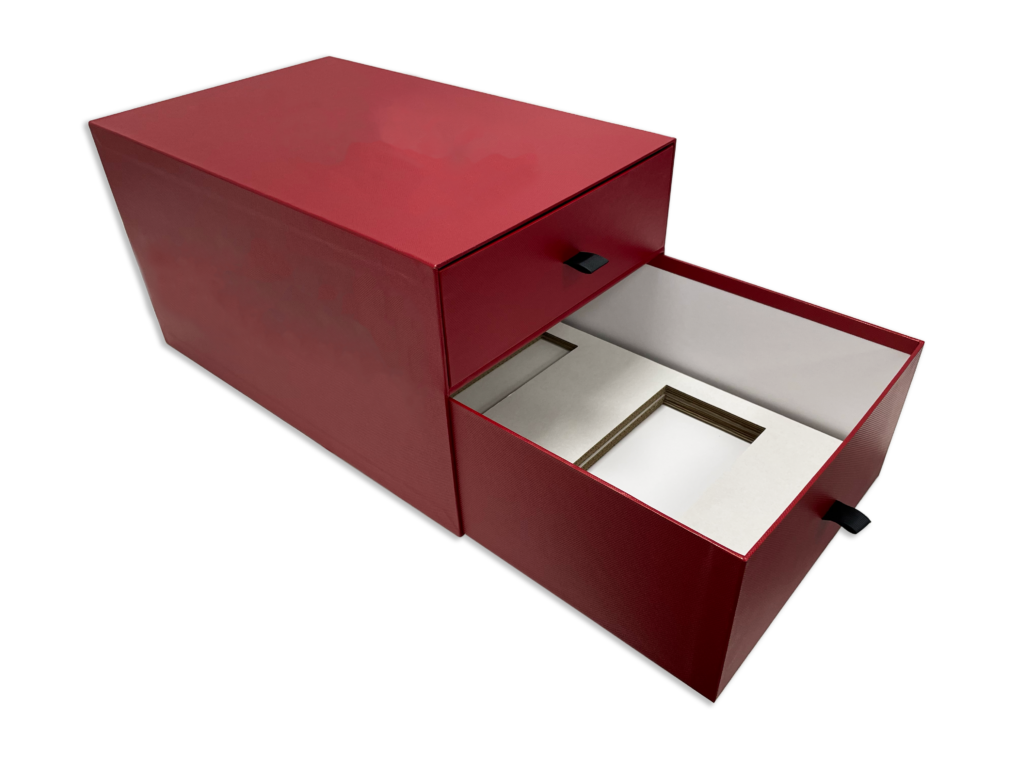 packaging recouvert 2 tiroirs