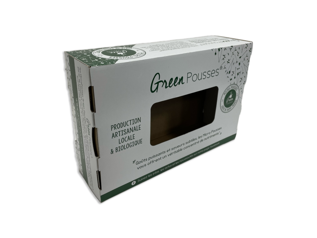 coffret carton ondulé avec fenêtre