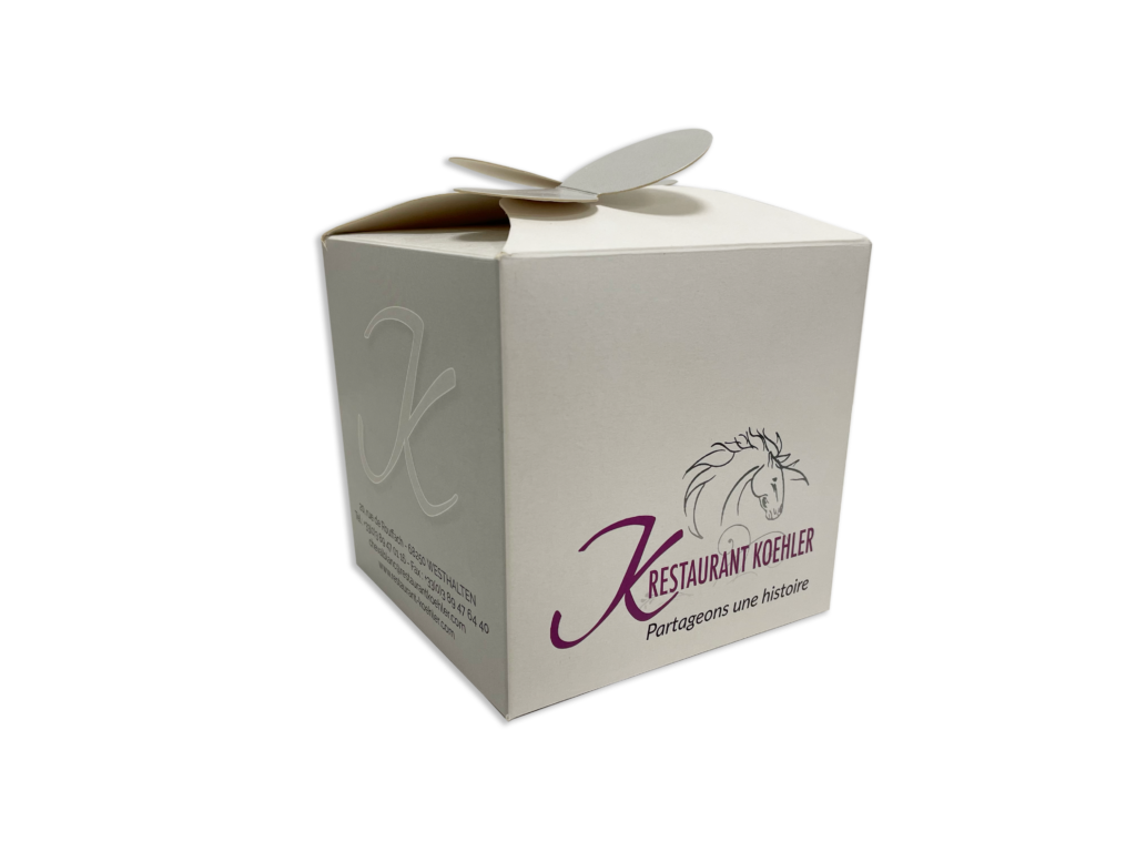 boite avec ouverture fleur
